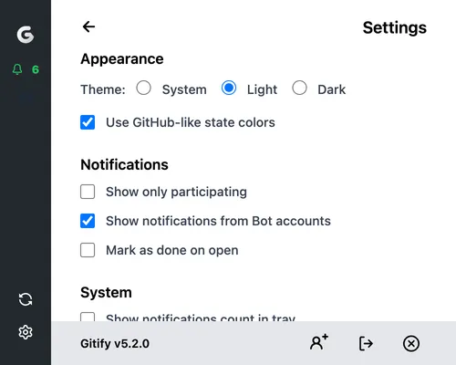 Your Preferences, Settings